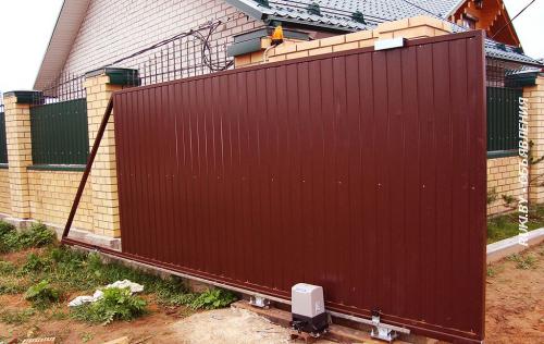 Ворота откатные до 4,5 м шириной . Калитки. Автоматика.. Гродно