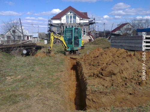 Услуги мини-экскаватора. Гродненская область, Кореличи