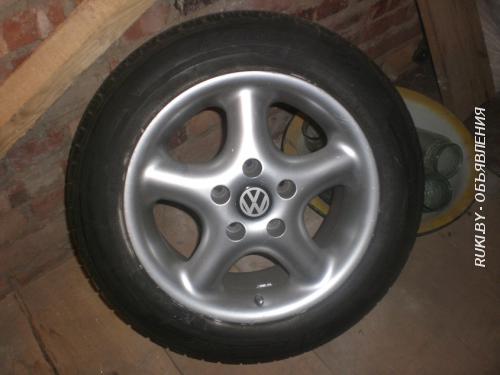 Литые диски R15 с новой летней резиной. Минск