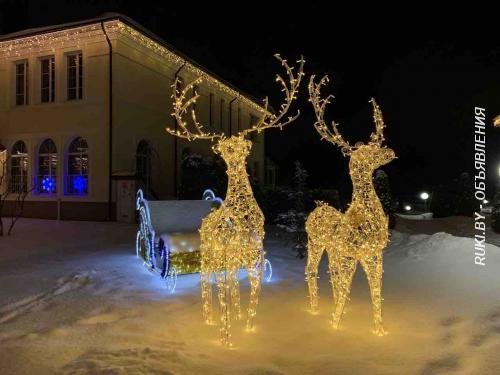 Световые украшения к Новому Году. Минск